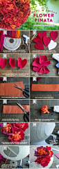 Make a Paper Flower Pinata: