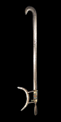 Chinese Tiger Hook Sword Shuang Gou - Arms And Antiques : A rare example of an original fighting Chinese tiger hook sword of the early 19th C. These were known as qian kun ri yue dao or liiterally Heaven and Earth, Sun and Moon sword. They had four compon