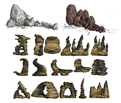 3D石山素材图片