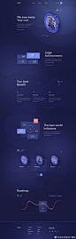 一款加密货币类的网页设计作品 crypto landing page by uixNinja 网页设计 ​​​​
