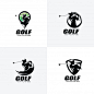高尔夫logo标志矢量图设计素材