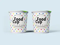 纸杯塑料酸奶盒样机