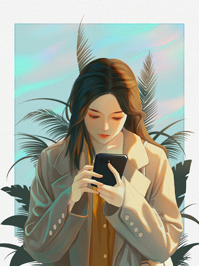女孩_-君翎-__插画师作品_涂鸦王国g...