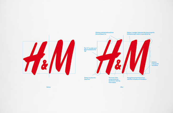 H&M企业VI视觉识别系统设计欣赏，来源...