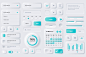 Vector user interface elements for finance mobile app. financial analytics, time management and planning gui templates. unique neumorphic ui ux design kit. manage, navigation, search form and components.