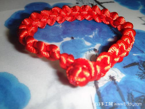 中国结红绳手链，有着各种美好的寓意，不在...
