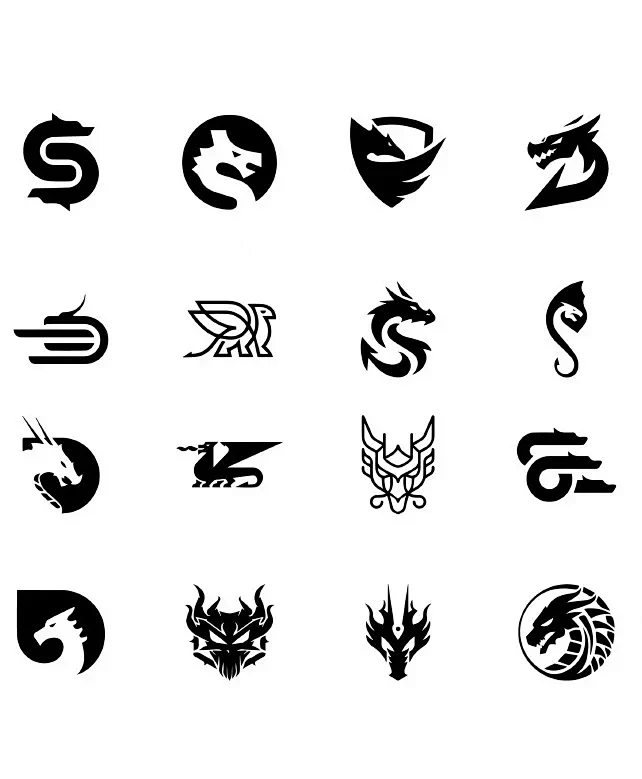 中国龙元素logo设｜灵感分享