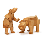emo 美国Areaware创意工艺品DIY动物变形金刚模型 熊