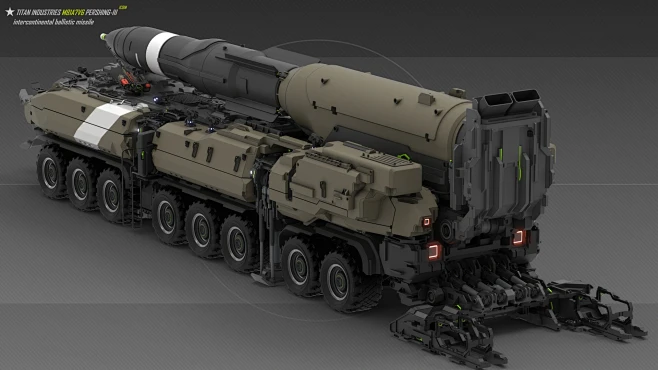 M81A7V6 Pershing-III icbm, Gorge Z : Intercontinental ballictic missile ...
