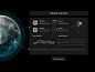 design FUI Interface planet Space  UI ux ux/ui