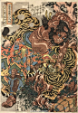 水浒传系列------日本浮世绘大师歌川国芳（Utagawa Kuniyoshi，1798年－1861年）