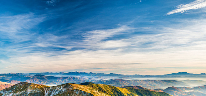 天空,蓝色,白云,高山,远景,辽阔,天猫...