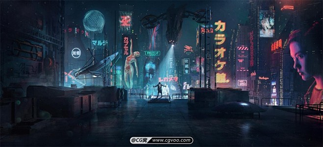 原画设计_赛博朋克（cyberpunk2...