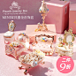 日本Piearth迷你可爱猫猫家具欧式公主首饰盒珠宝盒新年戒指项链-淘宝网