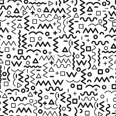 通用向量时尚几何无缝图案