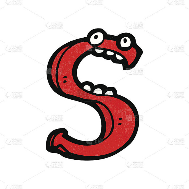 卡通字母s