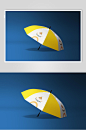 简洁大气雨伞品牌VI样机
