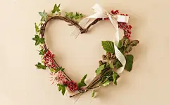 編織的心形花環 壁紙 - 1920x1200