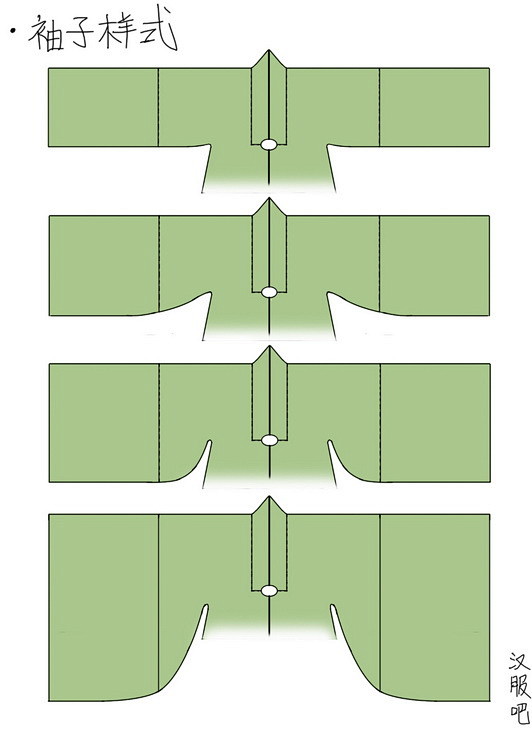 汉服制作-披风制作裁剪示意图_汉服南京吧...