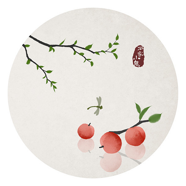 石家小鬼原创古风插画，如需商用请至新浪微...