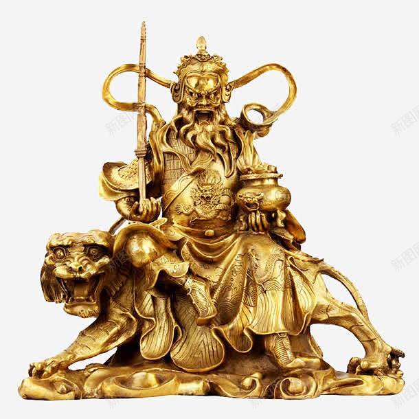 武财神骑虎赵公明摆件高清素材 设计图片 页面网页 平面电商 创意素材 png素材