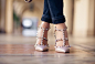 Valentino Studded T-Strap Pump