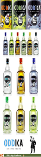Oddka Vodka in amazing flavors with equally ... | Drink-Bottle & Gift #采集大赛#