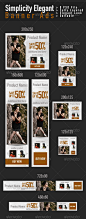 Simplicity Elegant Banner Ads - GraphicRiver Item for Sale