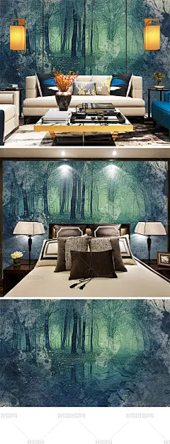 绿色森林树木