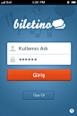Biletino App应用登录界面设计