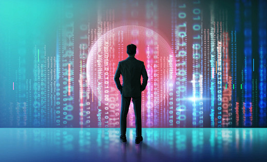 数字网络高科技数据分析程序编码黑客代码算...