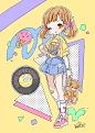 插画手绘 二次元美女 动漫 萌 壁纸