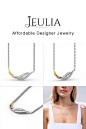 #Jeulia JEULIA Fancy Tri-Tone Necklace. Discover more stunning Amore Collection from Jeulia.com. Shop Now!