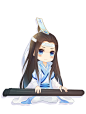 魔道祖师 魏无羡 同人图 插画 壁纸 | 元旦快乐=w= | 半次元-第一中文COS绘画小说社区