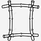 竹架竹签边框 UI图标 设计图片 免费下载 页面网页 平面电商 创意素材
