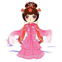 手绘卡通脸谱京剧戏剧人物免扣素材PNG