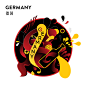 德国世界杯插画设计