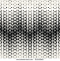 Abstract geometric black and white deco art halftone hexagone and triangle print pattern