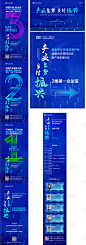 产业大会倒计时系列海报展板-源文件