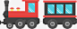 春运卡通红色小火车高清素材 页面 设计图片 免费下载 页面网页 平面电商 创意素材 png素材