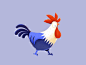 Cock's Walk鸡角色羽毛动物鸟类循环行走公鸡母鸡动作动画网站web ui插图
