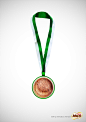 MILO ( Print Ad ) : Milo is an energy beverage that you drink in the morning, where the energy you get from it can last for almost a day. What I did was to use the Milo cup from top view as a symbol of a medal and added straps to it to make it have the fu