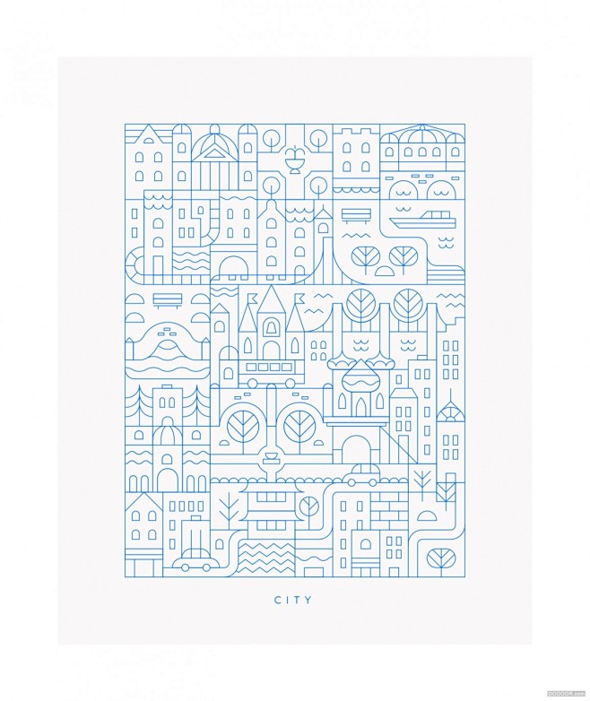 线稿与扁平化小插画-南非Makers C...