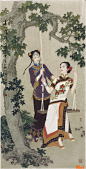 shuirj.com-项维仁精美工笔仕女画欣赏