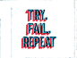 Try Fail Repeat Poster at Tailor Brands