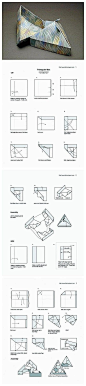  折纸 DIY Triangular Box