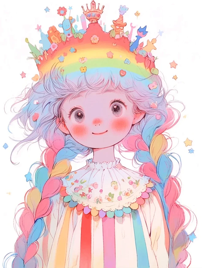 涂鸦插画｜公主的多彩世界