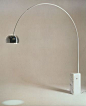 Arco Floor Lamp Achille Castiglioni (Italian, 1918–2002) and Pier Giacomo Castiglioni (Italian, 1913–1968)  1962. Marble and stainless steel, (maximum): 95 1/8 x 84 x 12 1/4 (241.6 x 213.4 x 31.1 cm) (minimum): 95 1/8 x 81 1/2 x 12 1/4 (241.6 x 207 x 31.1