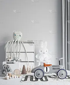 室内儿童房间壁纸背景模型_5097979894