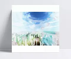 高大的楼房和蓝色天空构成的图片|背景,创意,风景图片,高楼,蓝色天空,楼房,清新,摄影图片,纹理,创意名片,创意广告海报